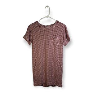 MADEWELL Filmscore Gingham Check Shirt Dress XXS